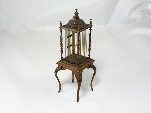 Side, Krupick bird cage, 1:12 dollhouse miniature