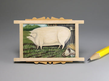 Pig painting, Kay Cannella, IGMA