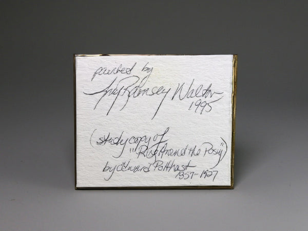 Details of Amy Ramsey Walton miniature painting after Potthast