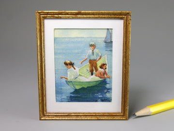 Pending - "Calm Morning" watercolour painting after Frank Weston Benson, by Amy Ramsey Walton, 1999