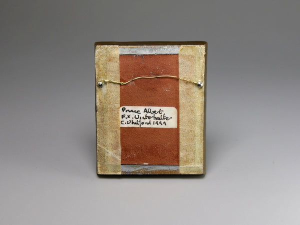 Back of Miniature portrait of Prince Albert by Christopher Whitford, 1:12 scale