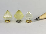Yellow fluorite crystals, from Illinois, dollhouse miniature display