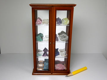 Mineral collection cabinet - crystals, minerals