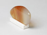 Side view, banded agate specimen for dollhouse miniatures