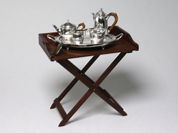 Acquisto Federal tea & coffee on English tray, dollhouse miniatures